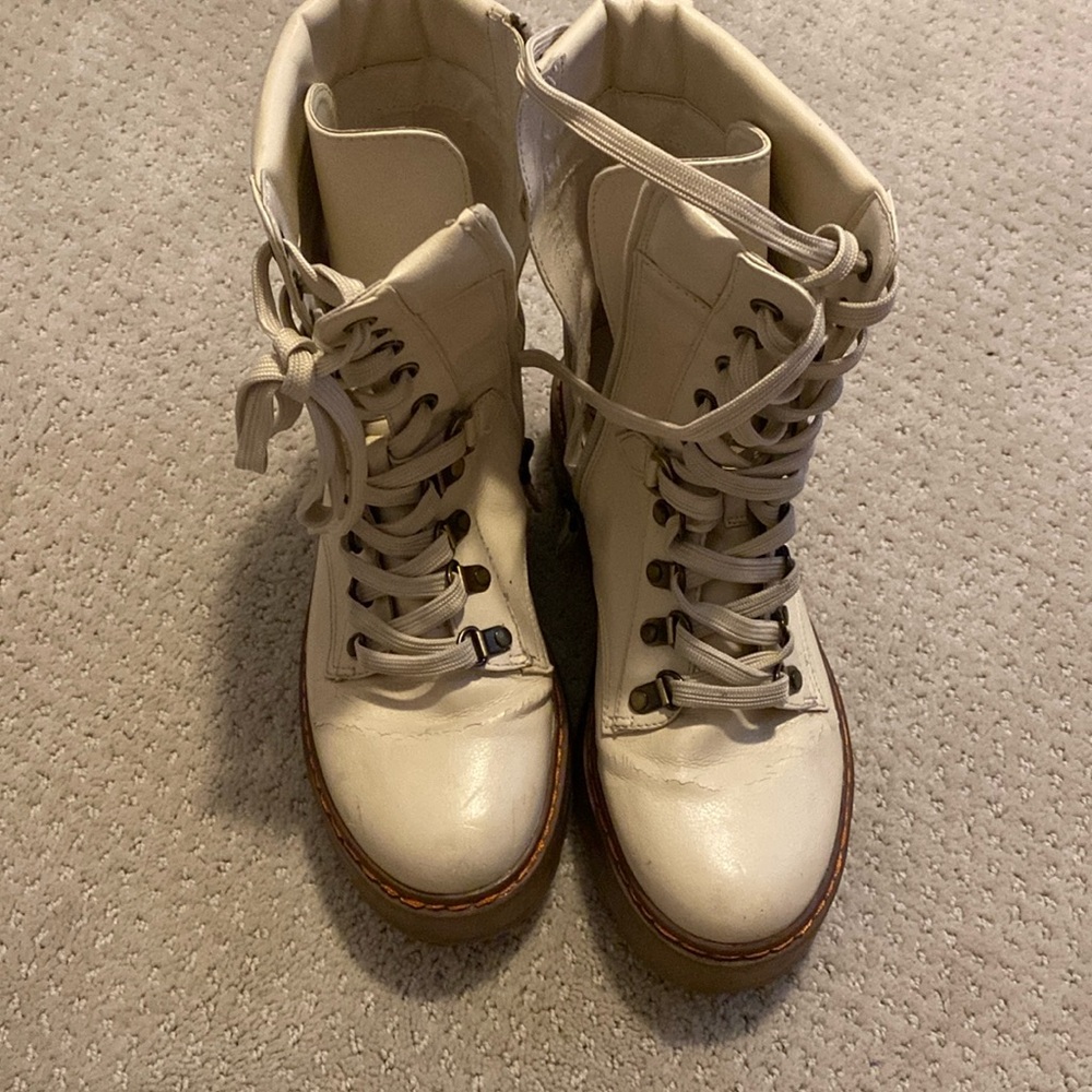 Sam Edelman Circus combat boots in tan